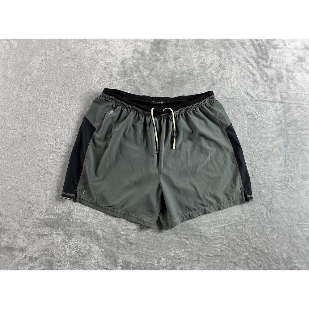 SmartWool Active Shorts Mens Large Gray Lined Lightweight Training Athletic READ